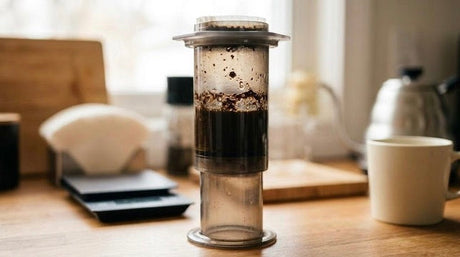 AeroPress opskrift: malingsgrad, ratio, bryggetid og 3 populære metoder