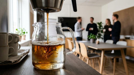 Kaffemaskine til mødelokale