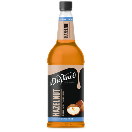 DaVinci Gourmet Sugar Free Hazelnut Syrup - 1000 ml flaske