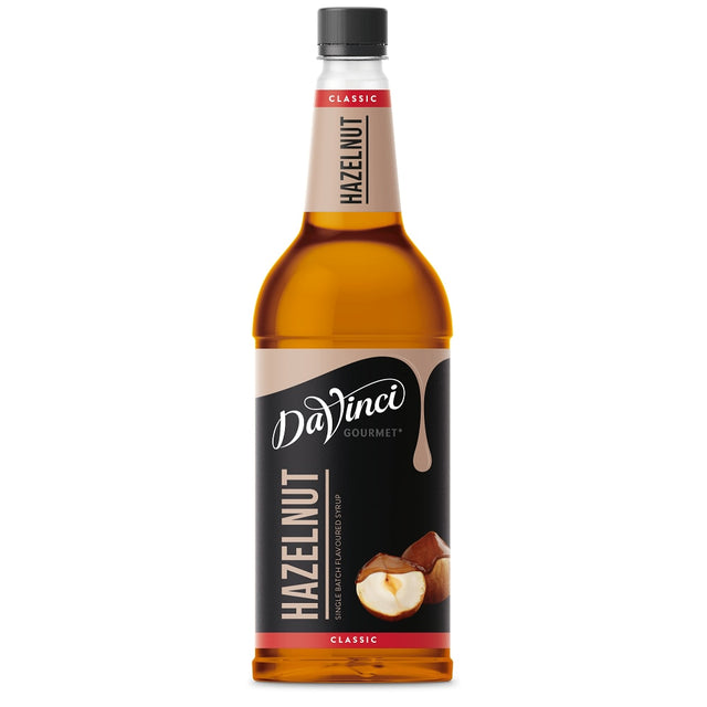 DaVinci Gourmet Classic Hazelnut Syrup - 1000 ml flaske Kristians Kaffe